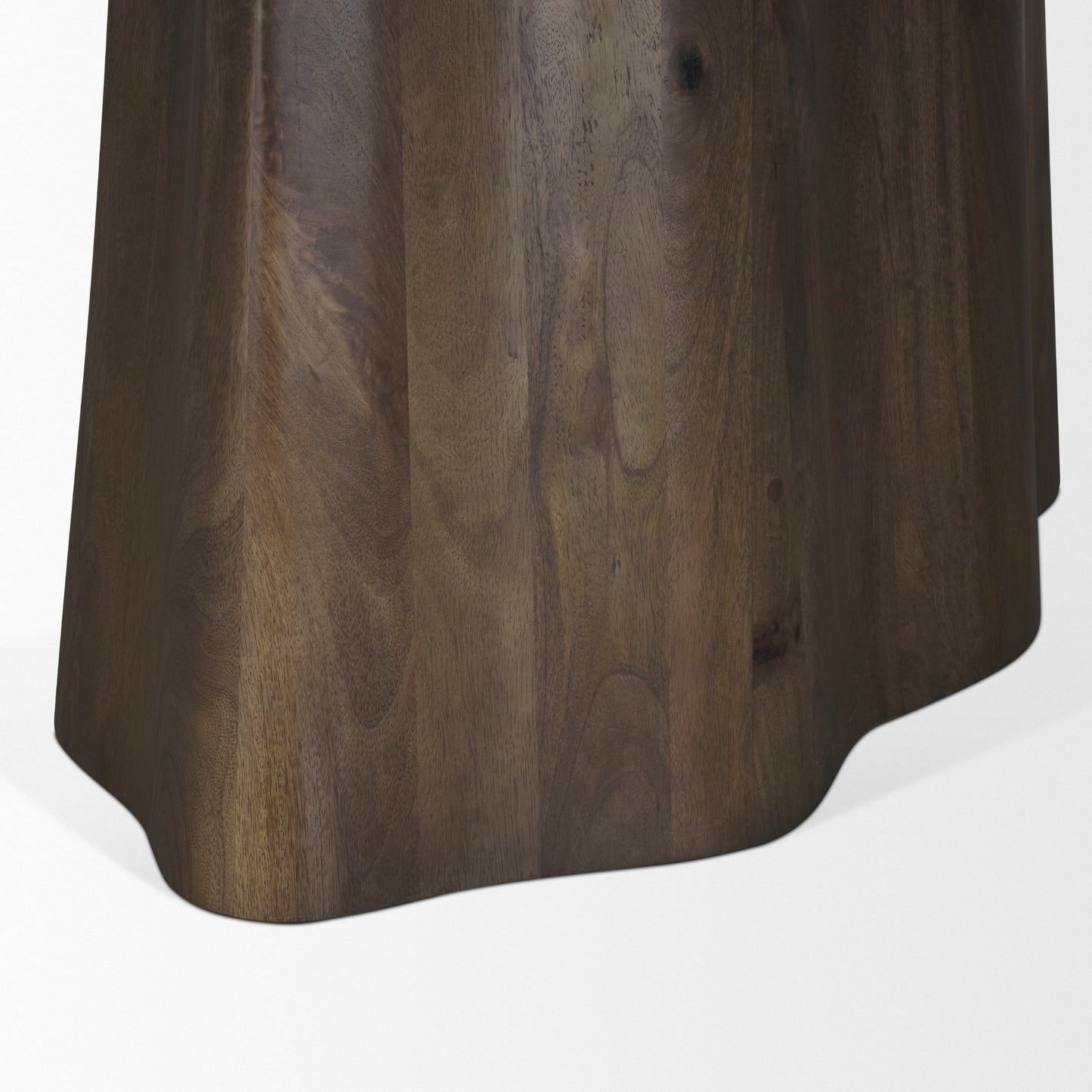 Jovani 94" Solid Dark Brown Mango Wood Oval Dining Table