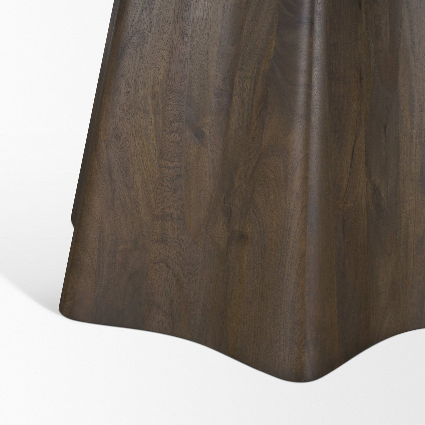 Jovani 60" Solid Dark Brown Mango Wood Round Dining Table