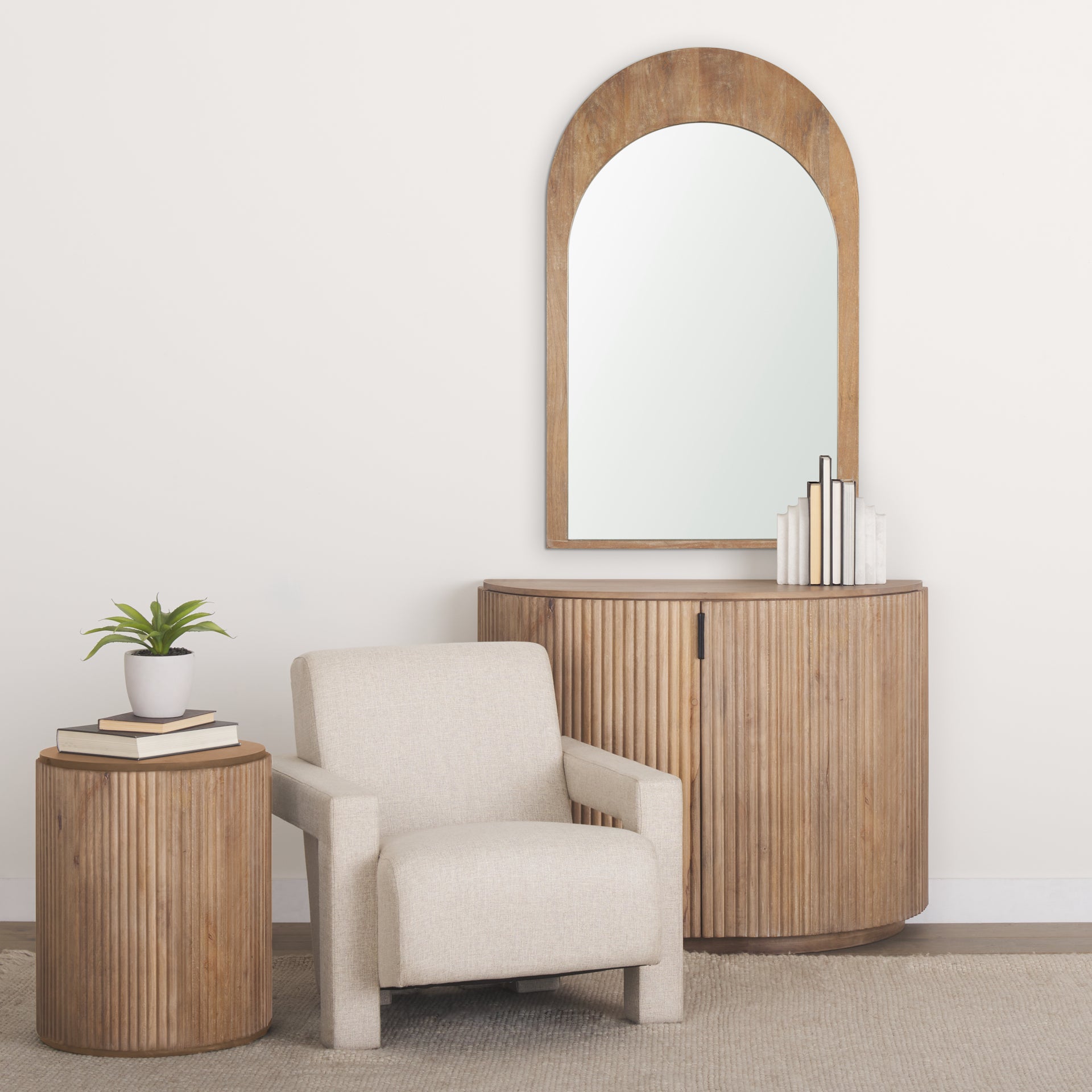 Celeste Wall Mirror Light Brown | Medium - wall-mirrors-grouped