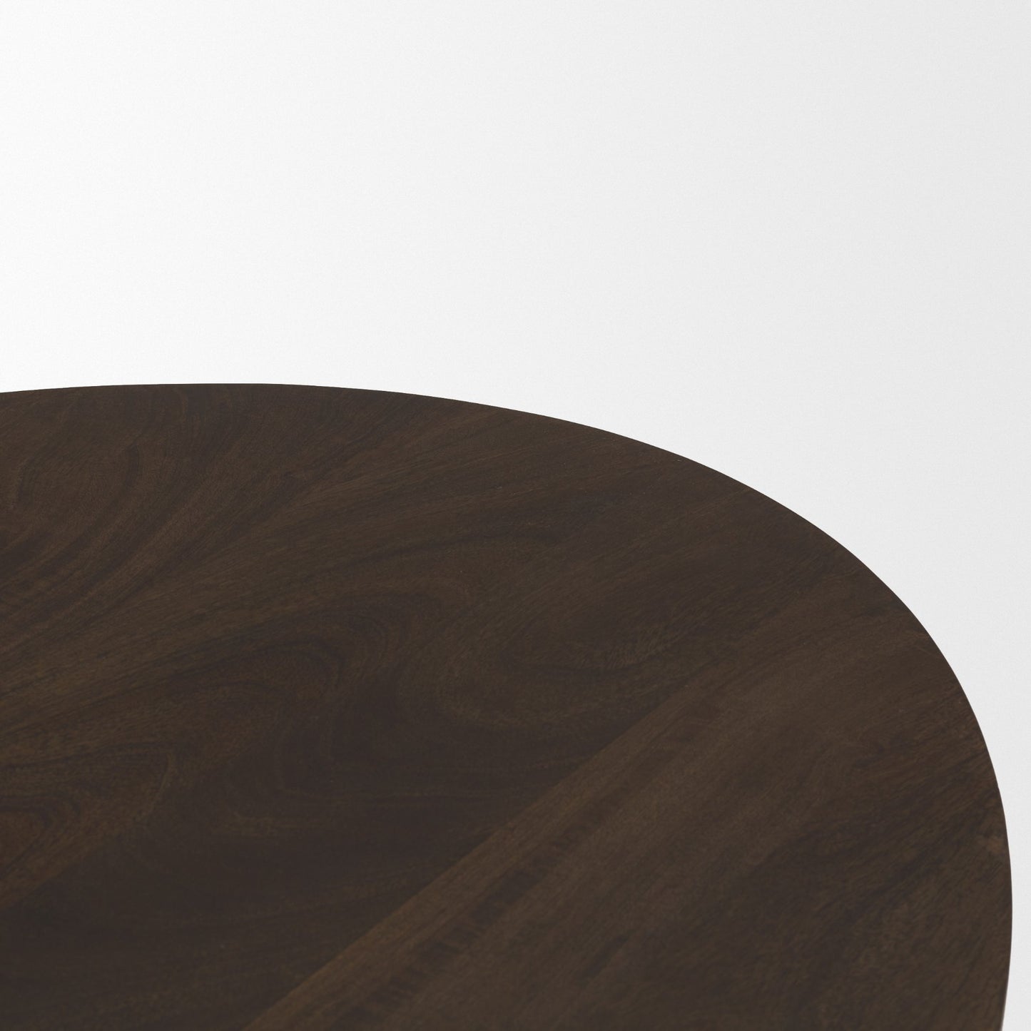 Terra Oval Coffee Table Dark Brown Wood - coffee-tables