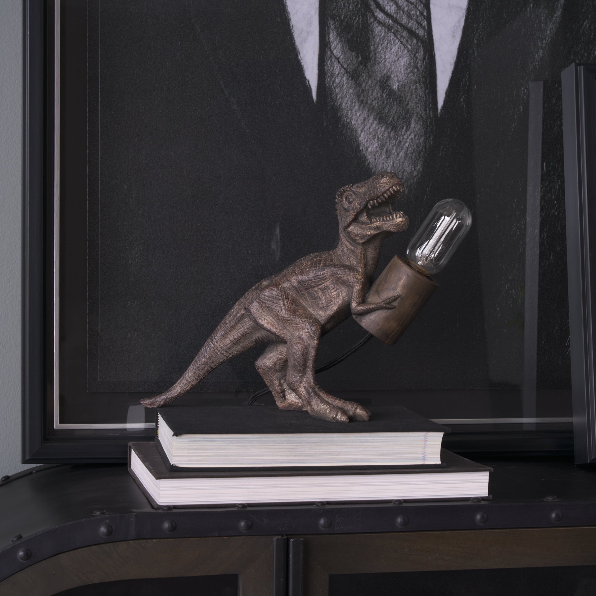 Raptor Table Lamp Dark Tone Resin - table-lamps