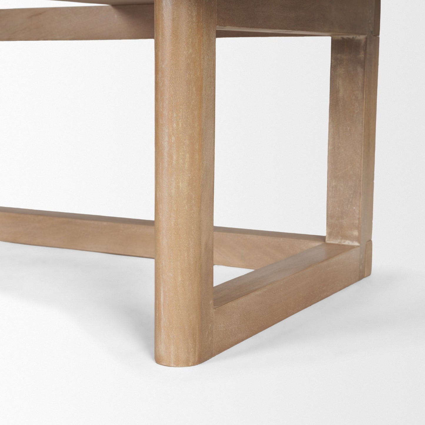 Grier Office Desk Light Brown Wood | Cane Accent - office