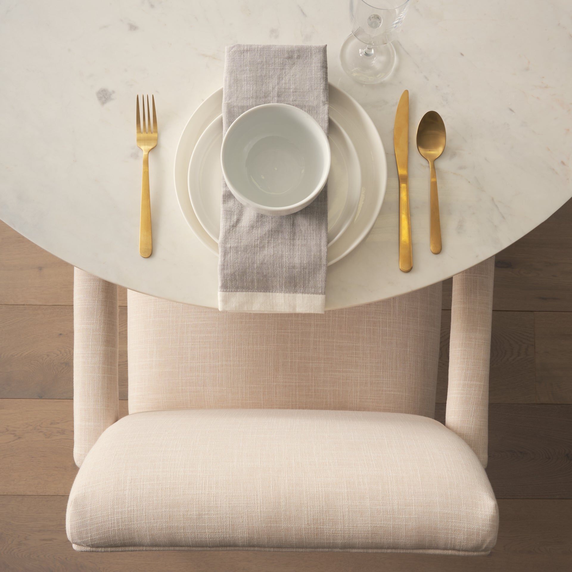 Palisades Dining Chair Cream | Light Brown Wood | Armed - dining-chairs