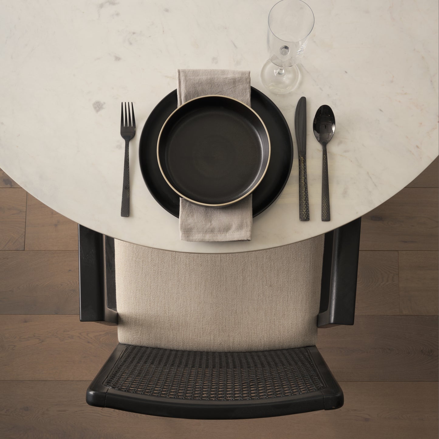 Clara Dining Chair Cream Fabric |Black Wood (Armchair) - dining-chairs