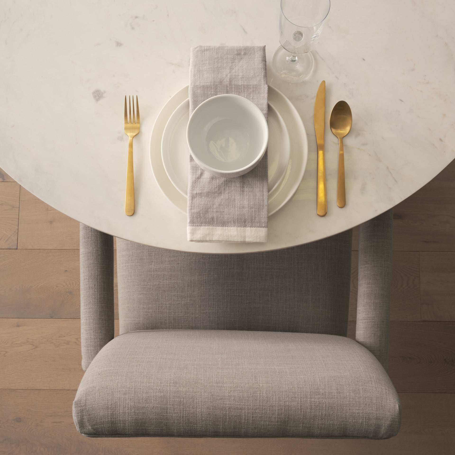 Palisades Dining Chair Gray | Brown Wood | Armed - dining-chairs