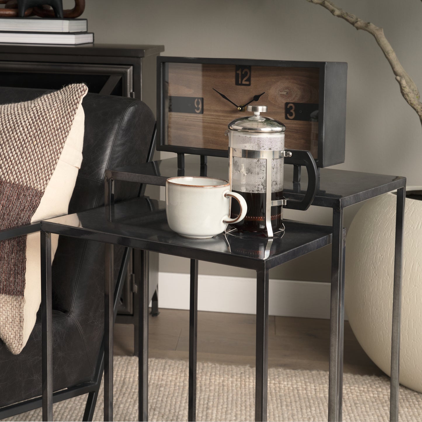 Kasey Accent Table Black Metal - accent-tables