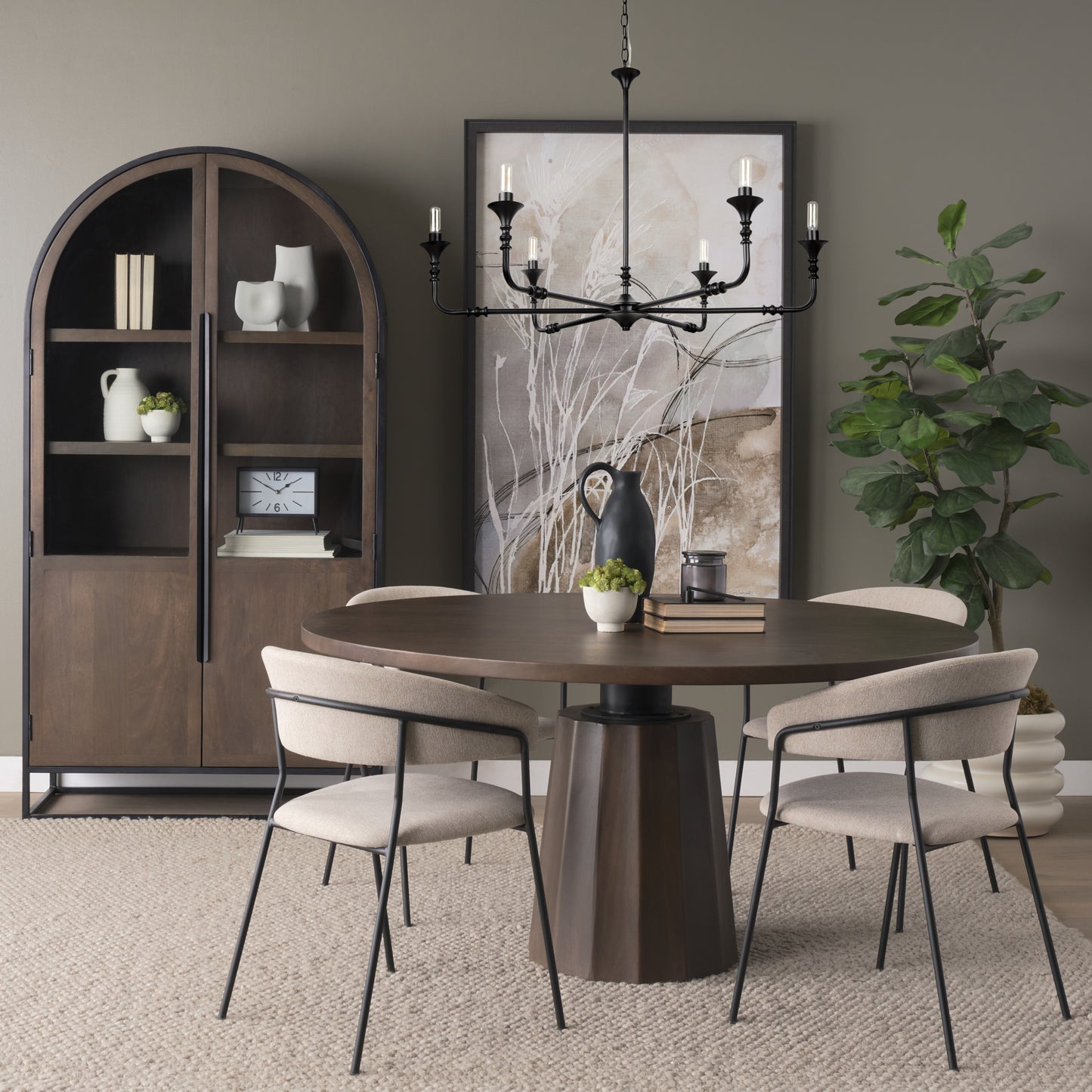 Gabriel Chandelier Matte Black | Small - chandeliers