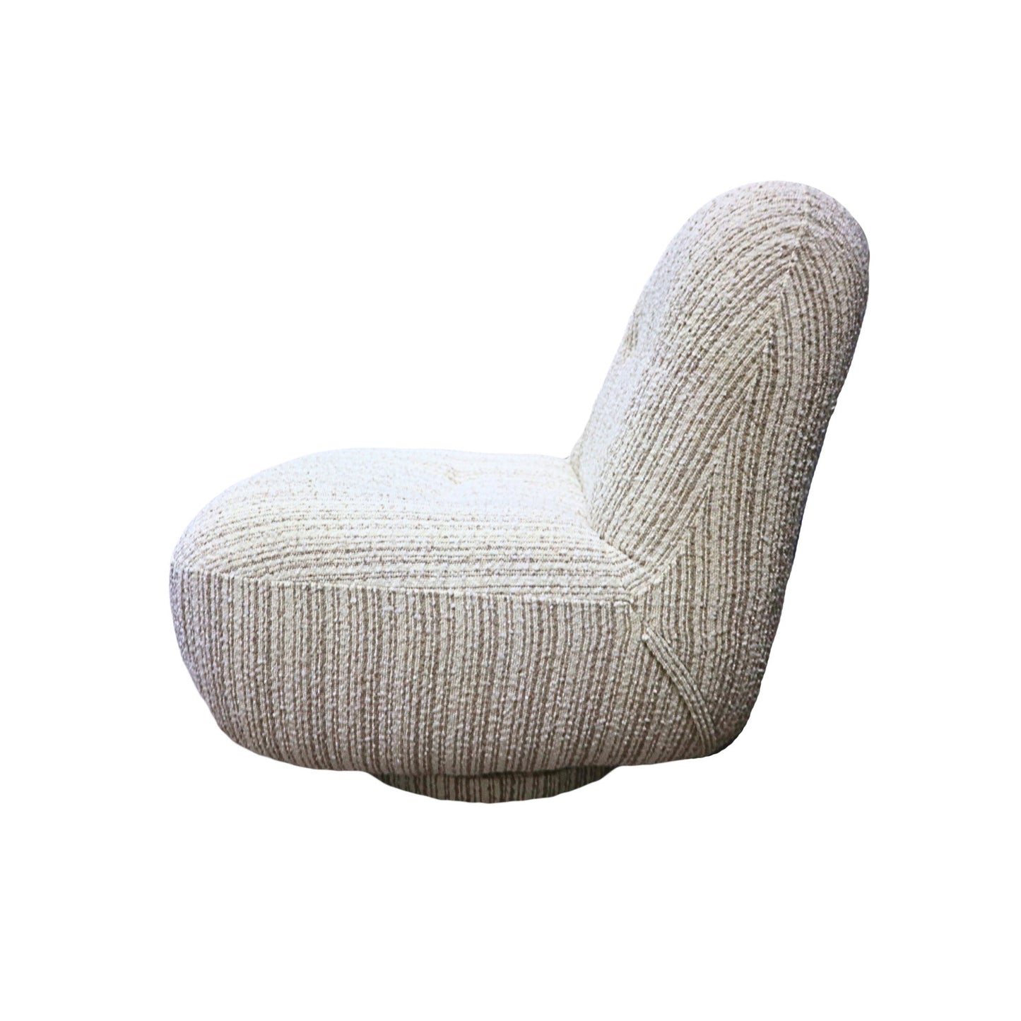 Creed Swivel Club Chair - Dune Stripes