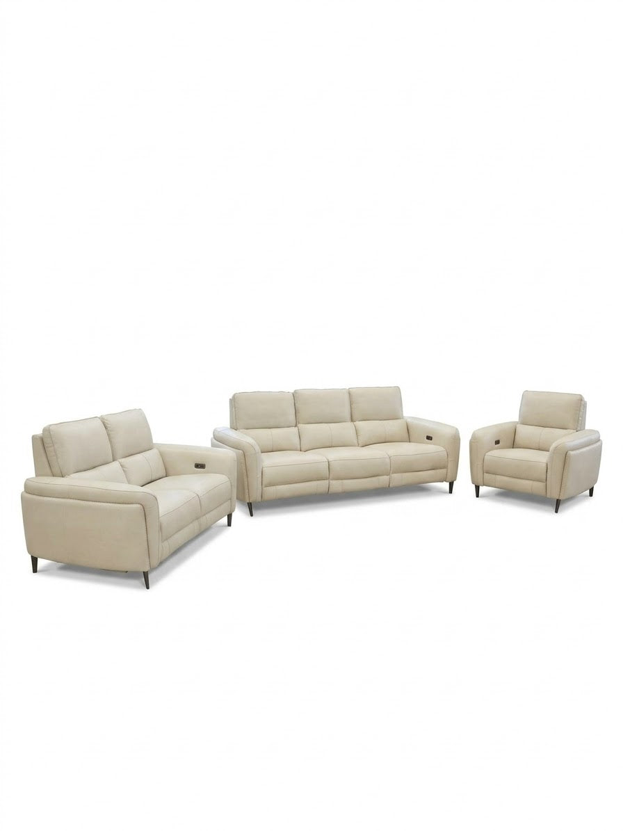 Vellora Genuine Leather Power Reclining Loveseat