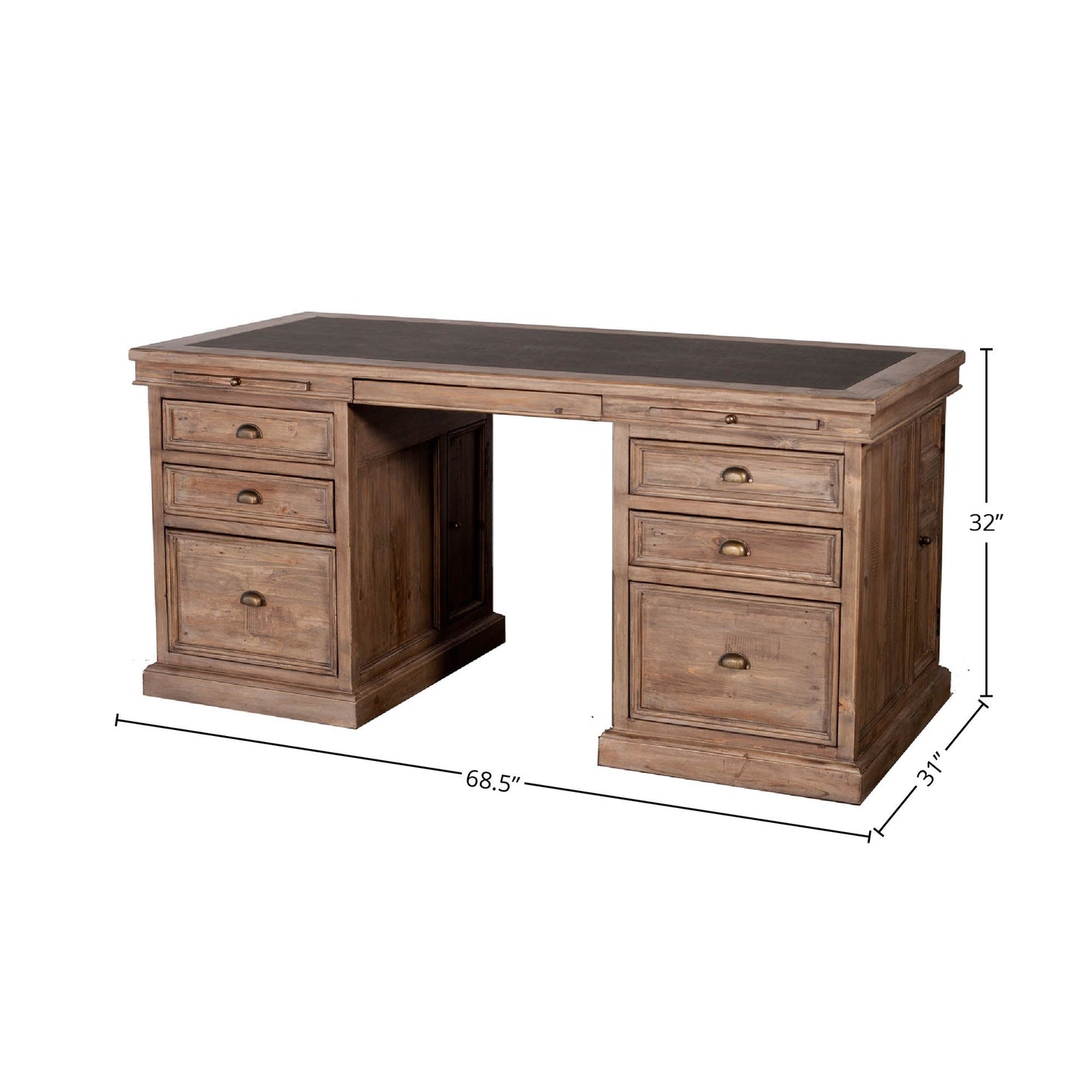 Lifestyle Double Desk - Sundried