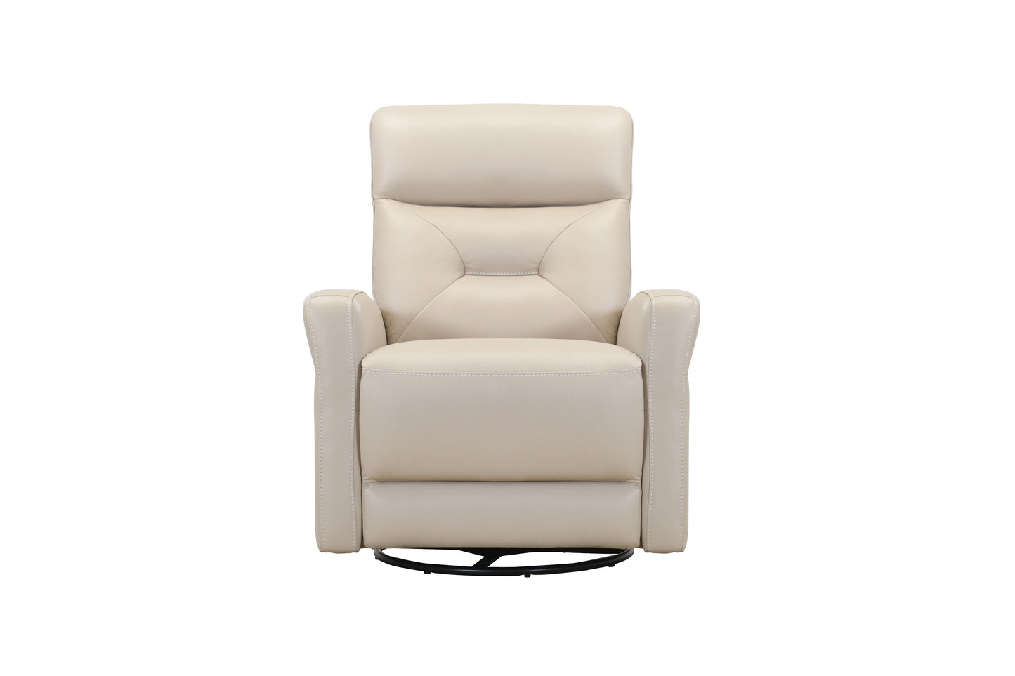 Paula Leather Swivel Power Recliner Chair-Sandshell