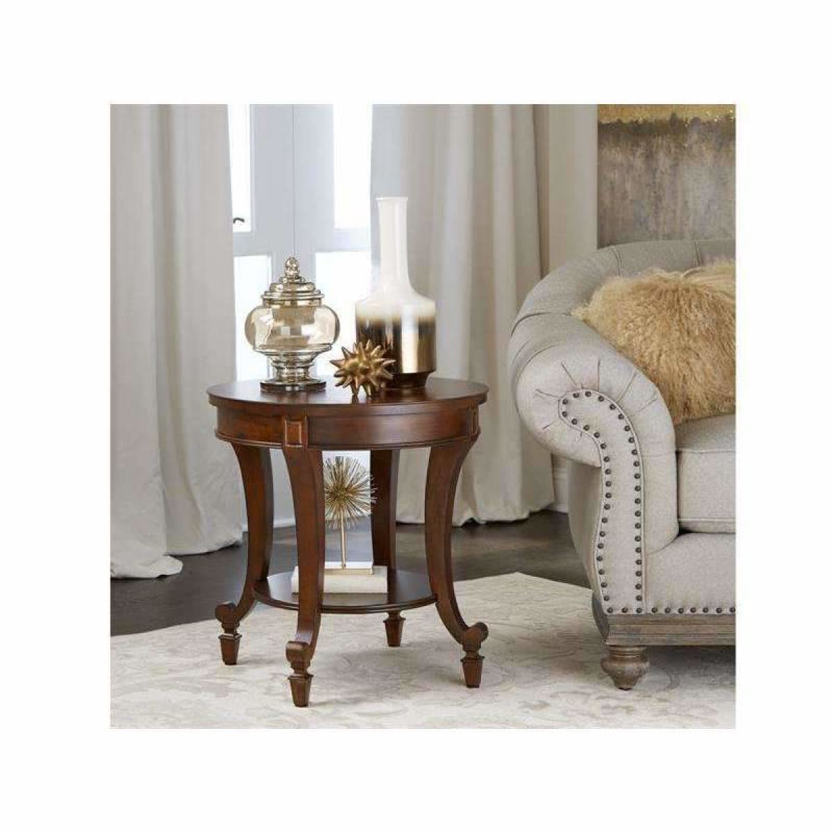 Aidan Round End Table - END TABLE/SIDE TABLE