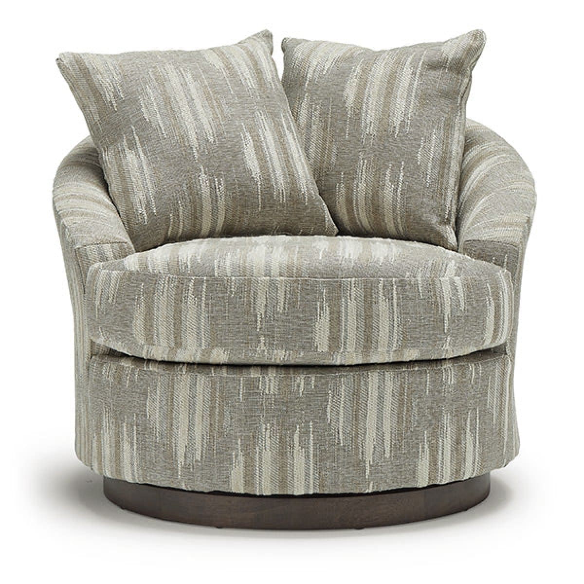 Alanna Swivel Barrel Chair - accent-chairs