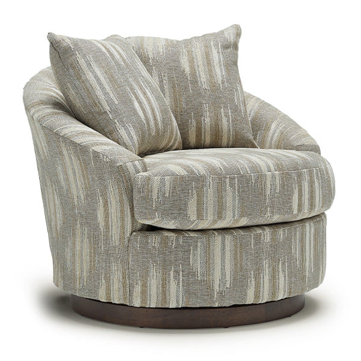 Alanna Swivel Barrel Chair - accent-chairs
