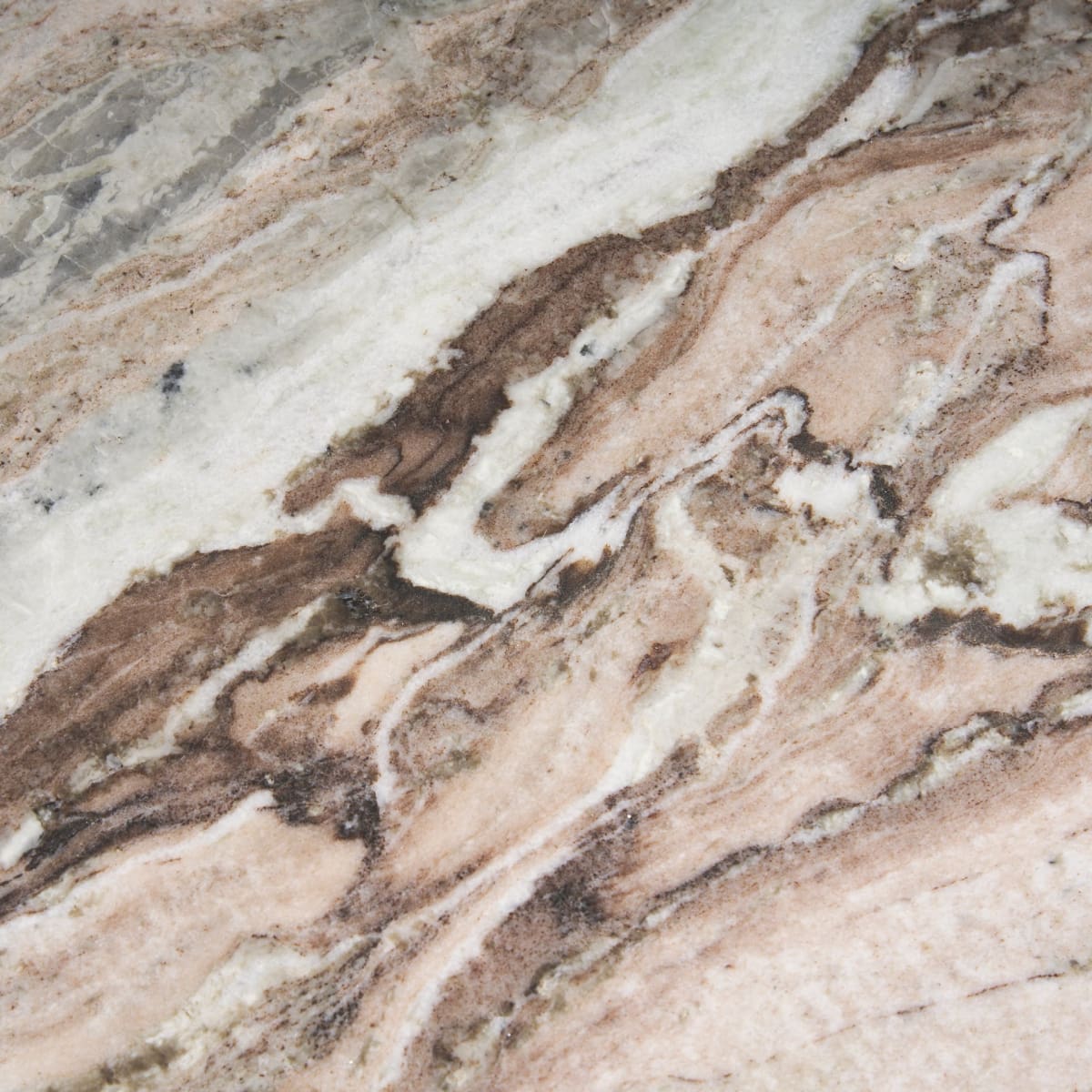 Allyson Dining Table Pink Marble | Medium Brown Wood - dining-table