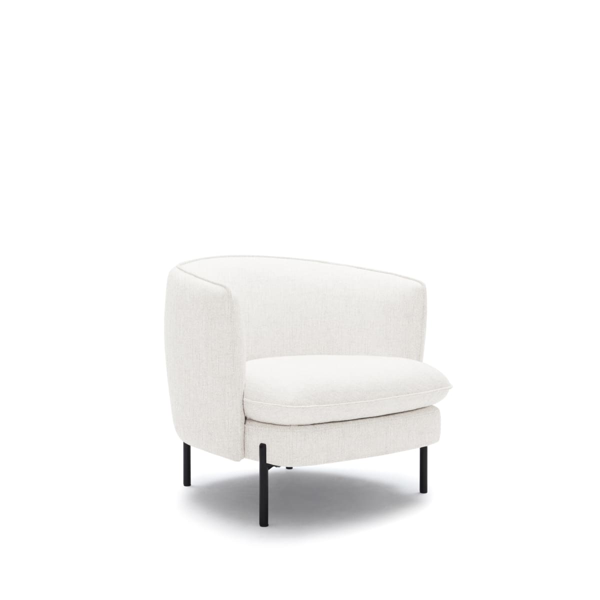 Amy Accent Chair | Ivory Fabric - accent-chairs