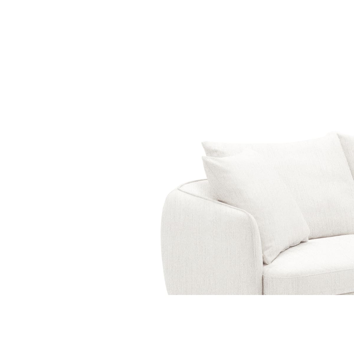 Amy Sofa | Ivory Fabric - lh-import-sofas