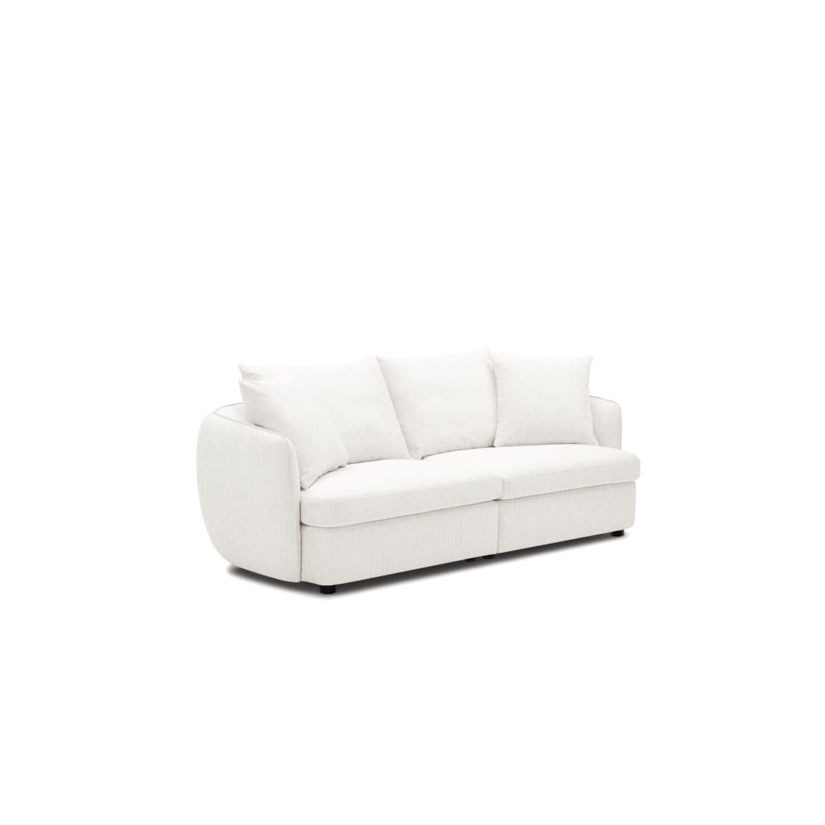 Amy Sofa | Ivory Fabric - lh-import-sofas