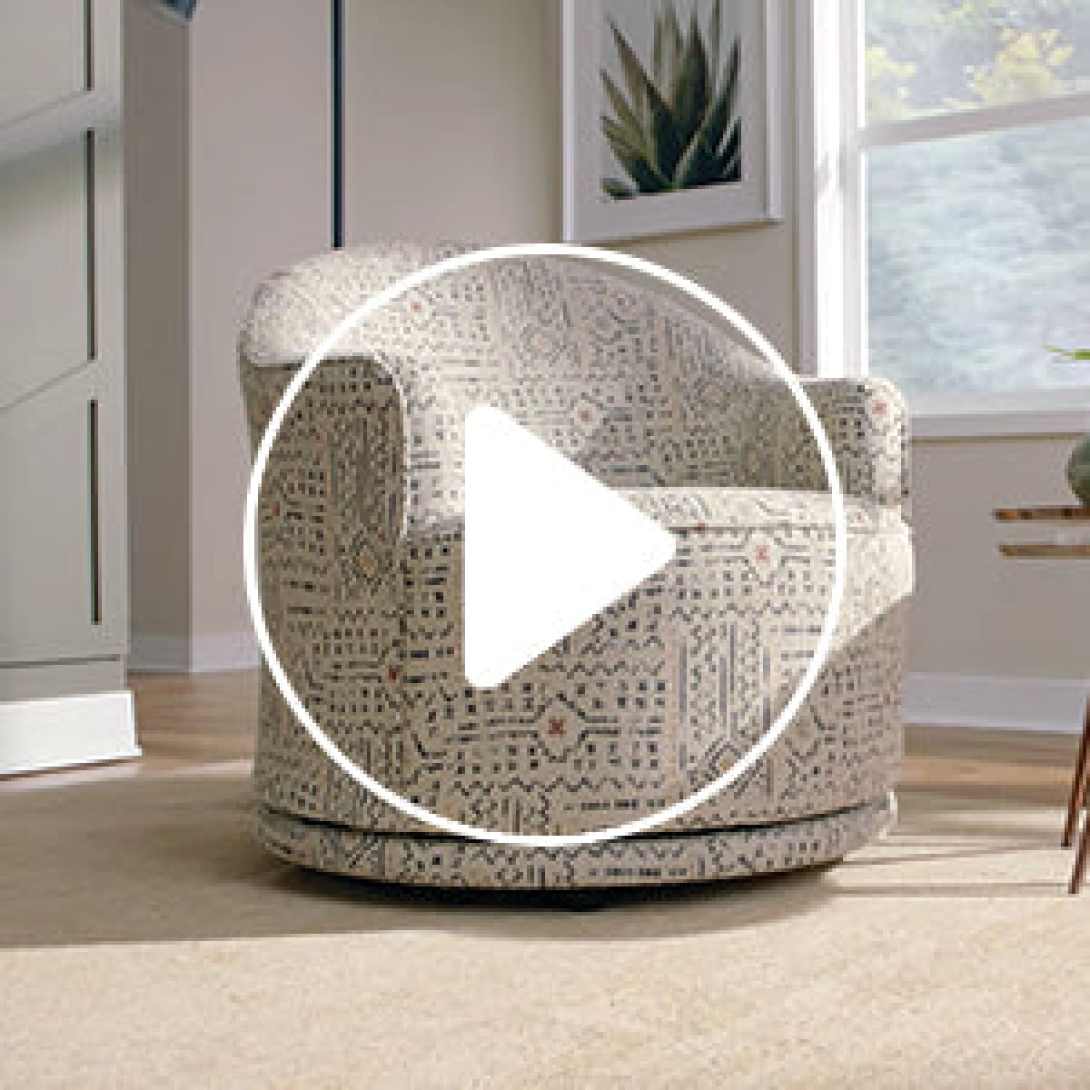 April Swivel Barrel Chair - accent-chairs