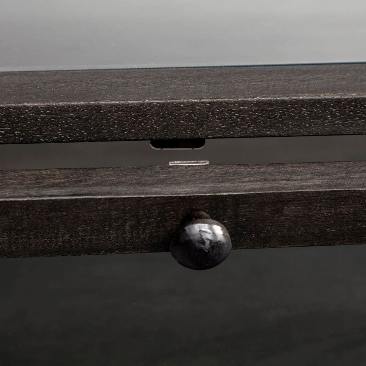 Arelius Coffee Table %7C Square Black-Brown Wood | Black Metal | Square - coffee-tables