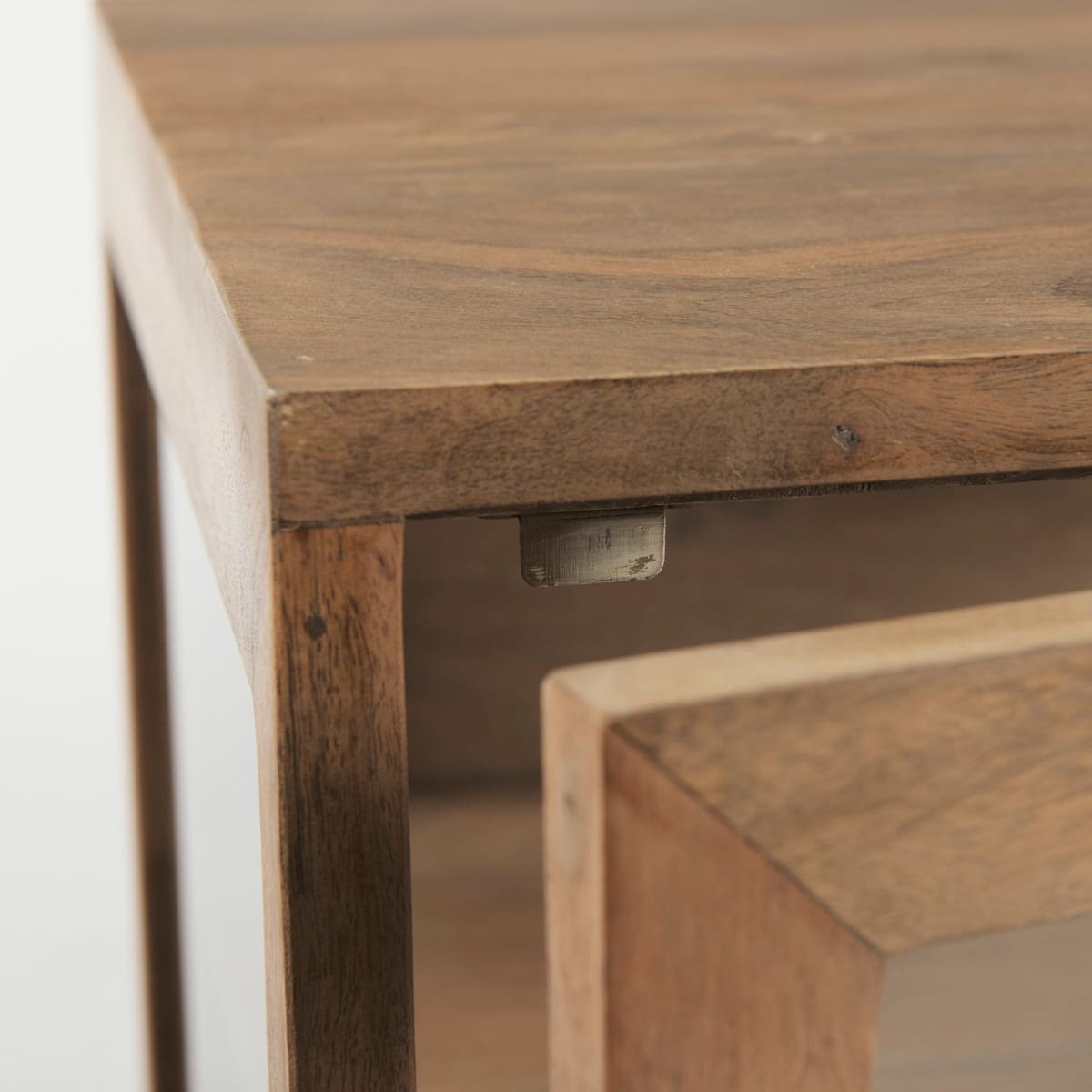 Arelius End Side Table Light Brown Wood | Black Metal - end-and-side-tables