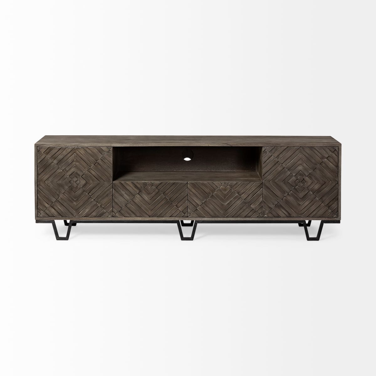 Argyle Media Console Brown Wood - media-console