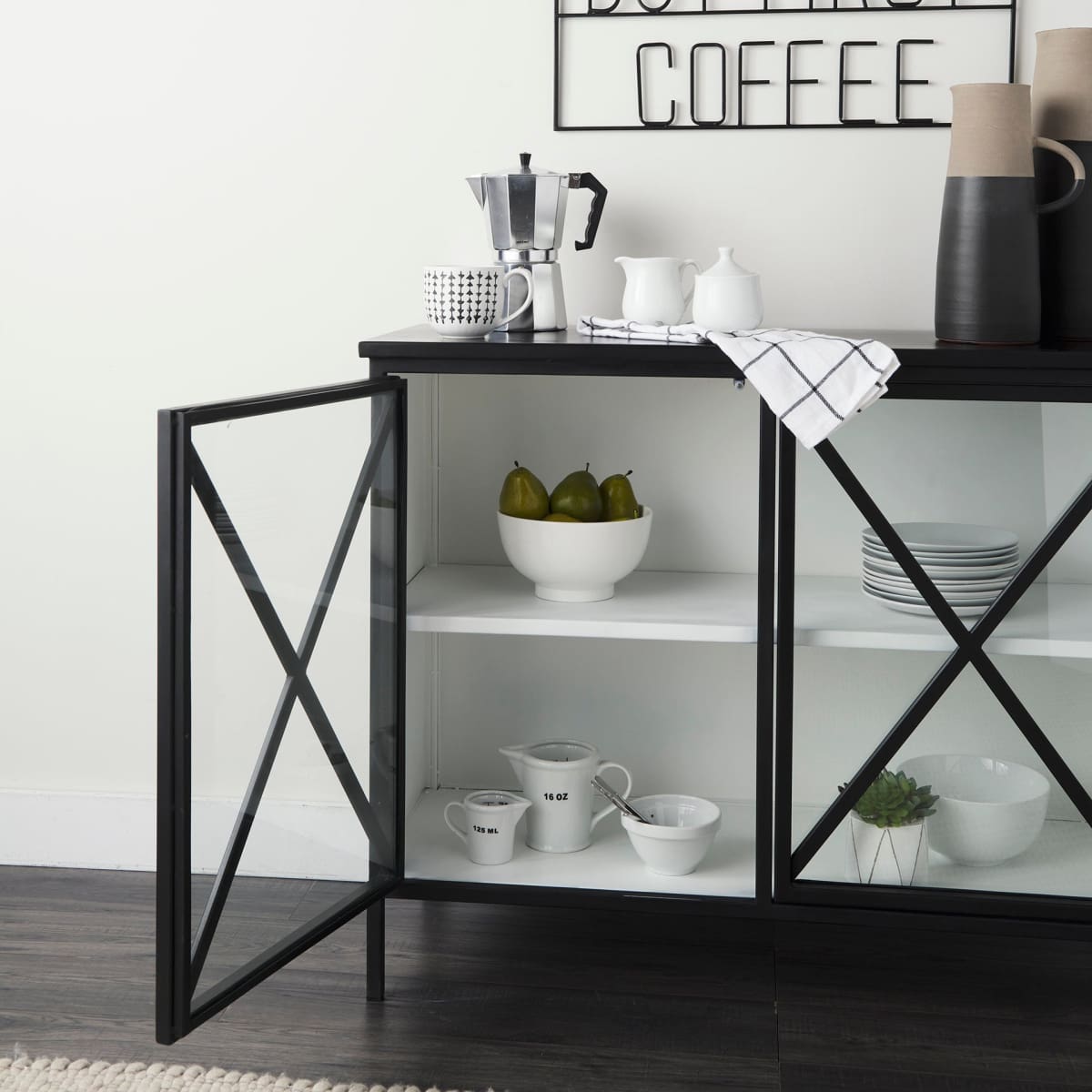 Aurelia Accent Cabinet Black Metal - acc-chest-cabinets