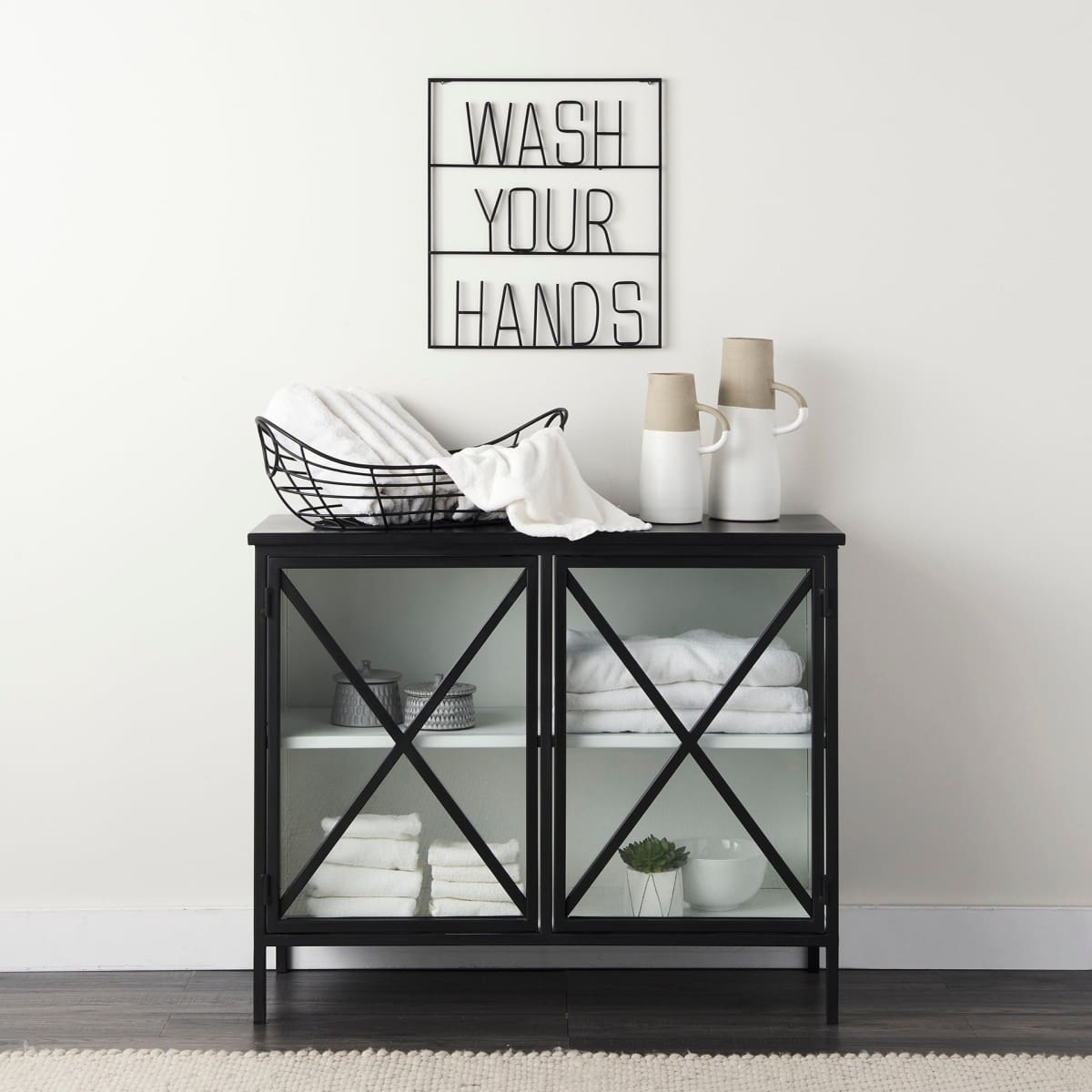 Aurelia Accent Cabinet Black Metal - acc-chest-cabinets