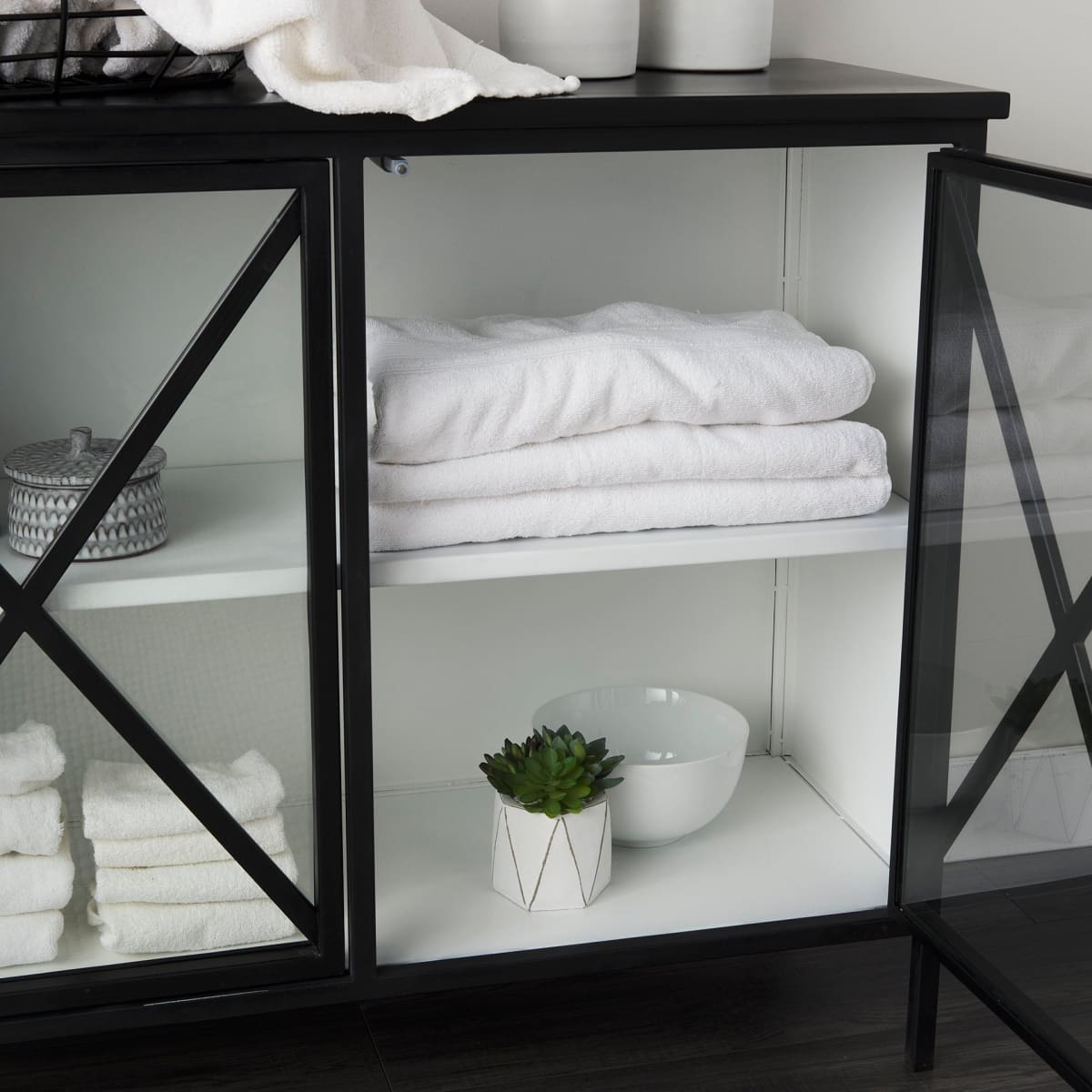 Aurelia Accent Cabinet Black Metal - acc-chest-cabinets