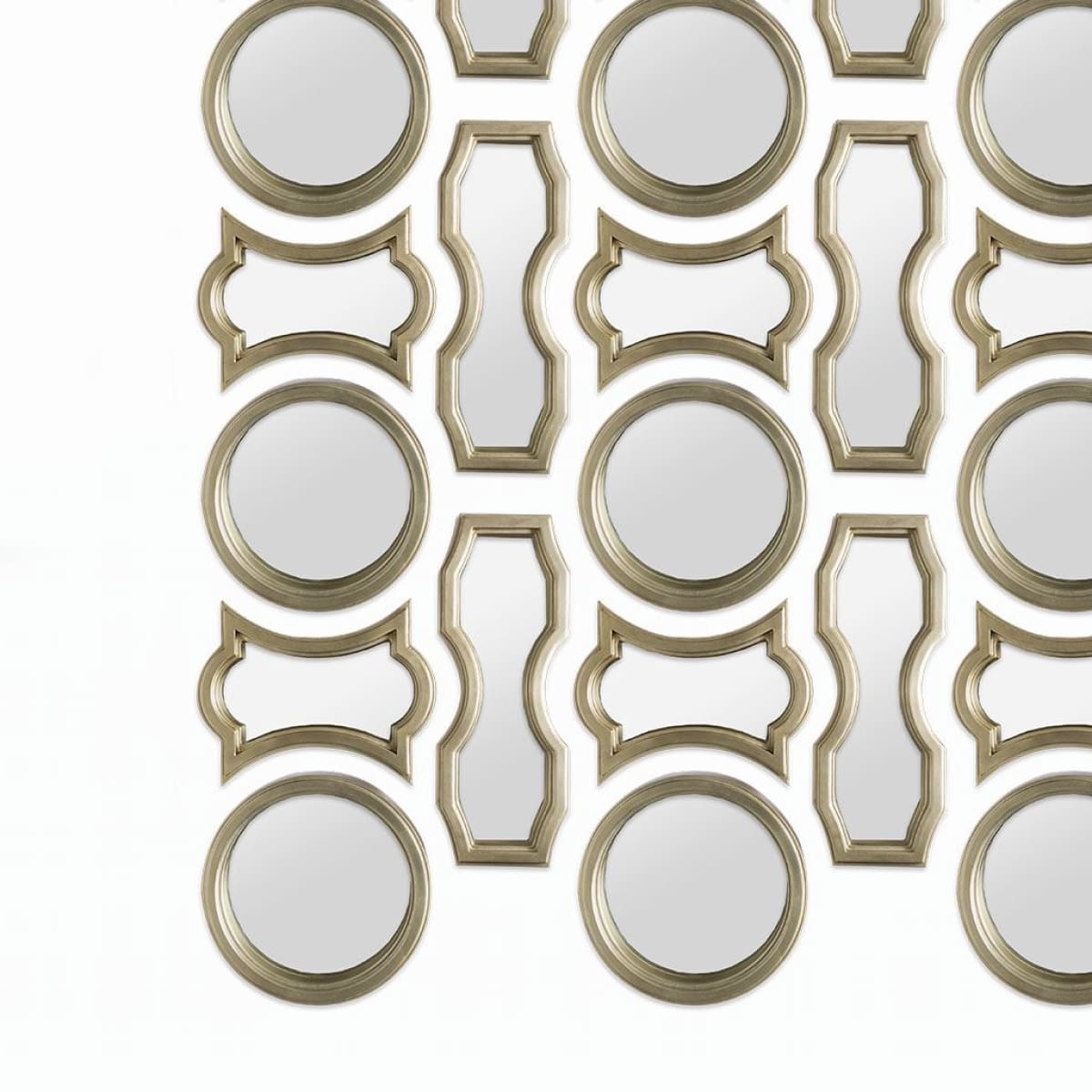 Avalon Wall Mirror Gold Wood | 9x23 - wall-mirrors-grouped