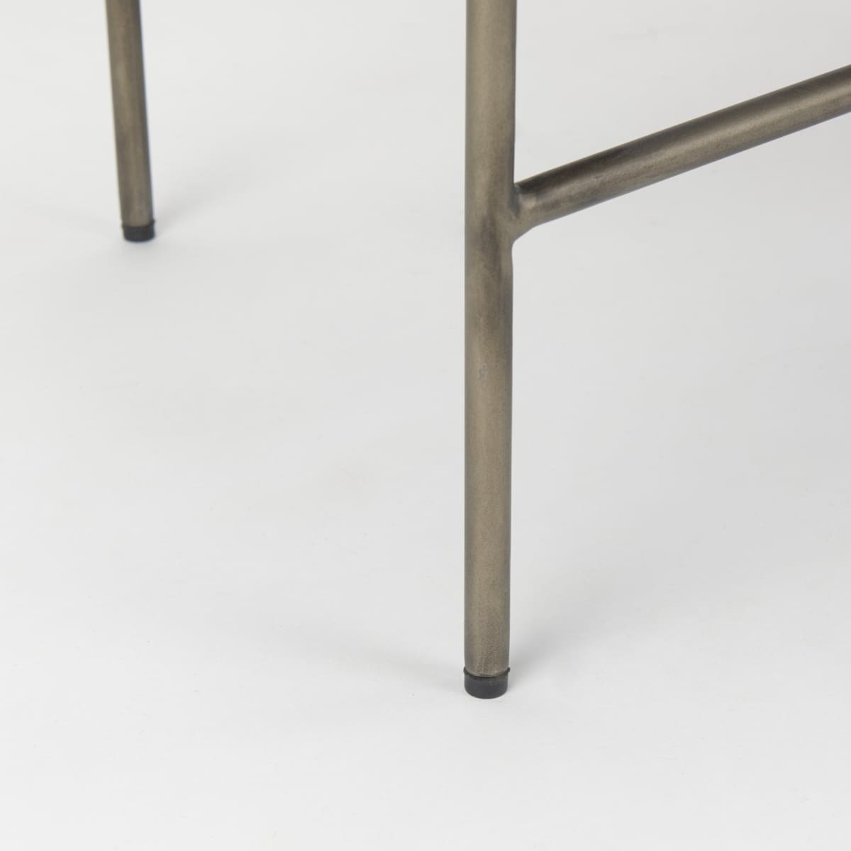 Avery Bench Multi Colored Fabric | Black Metal - benches