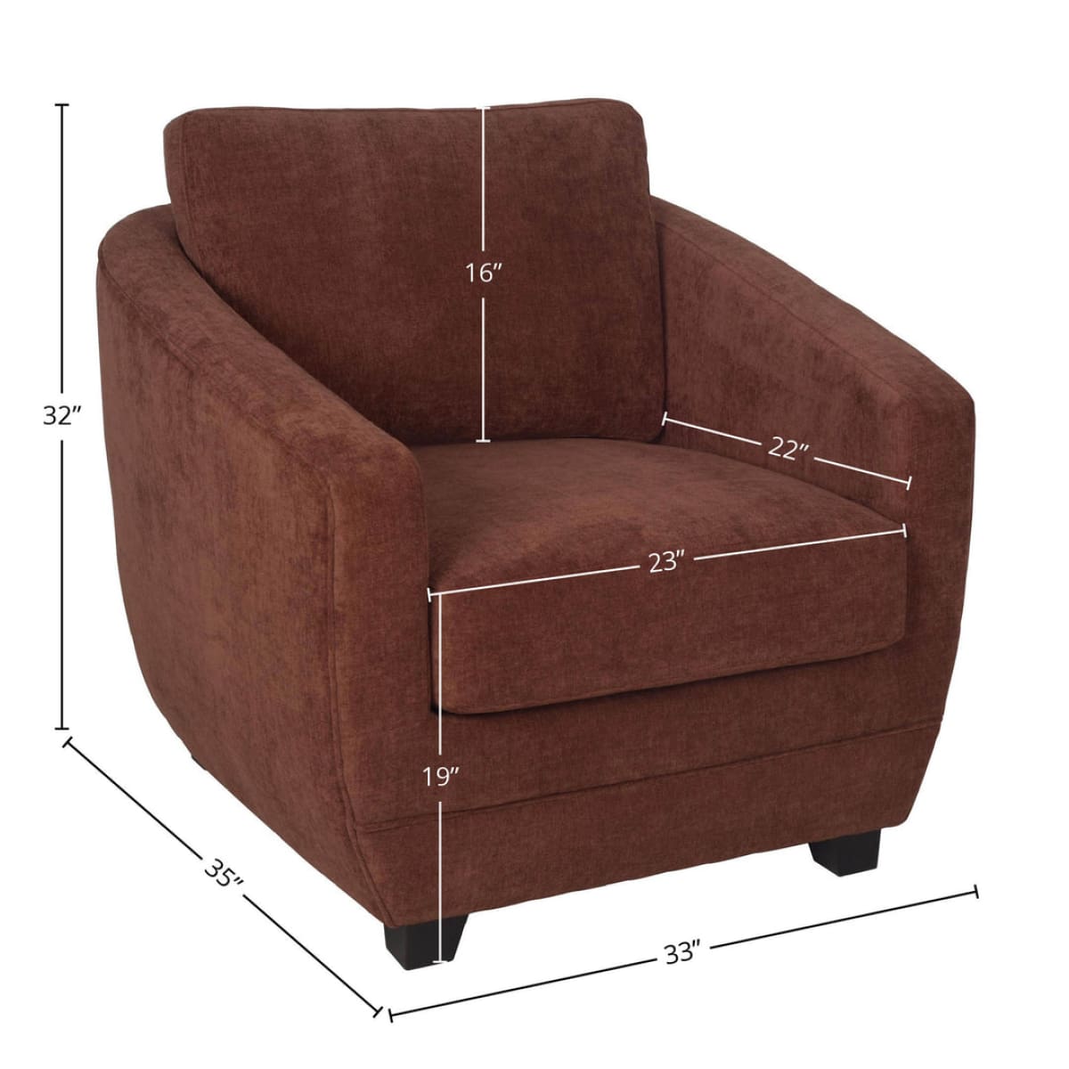 Baltimo Club Chair - Deep Rust - lh-import-accent-club-chairs