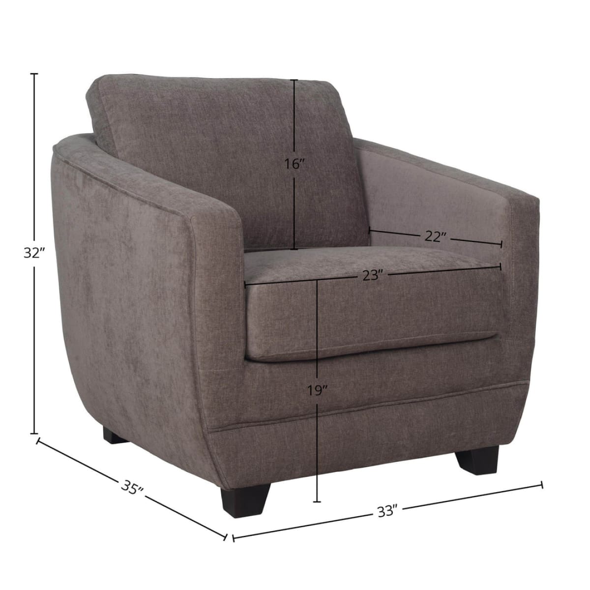 Baltimo Club Chair - Pecan Brown - lh-import-accent-club-chairs