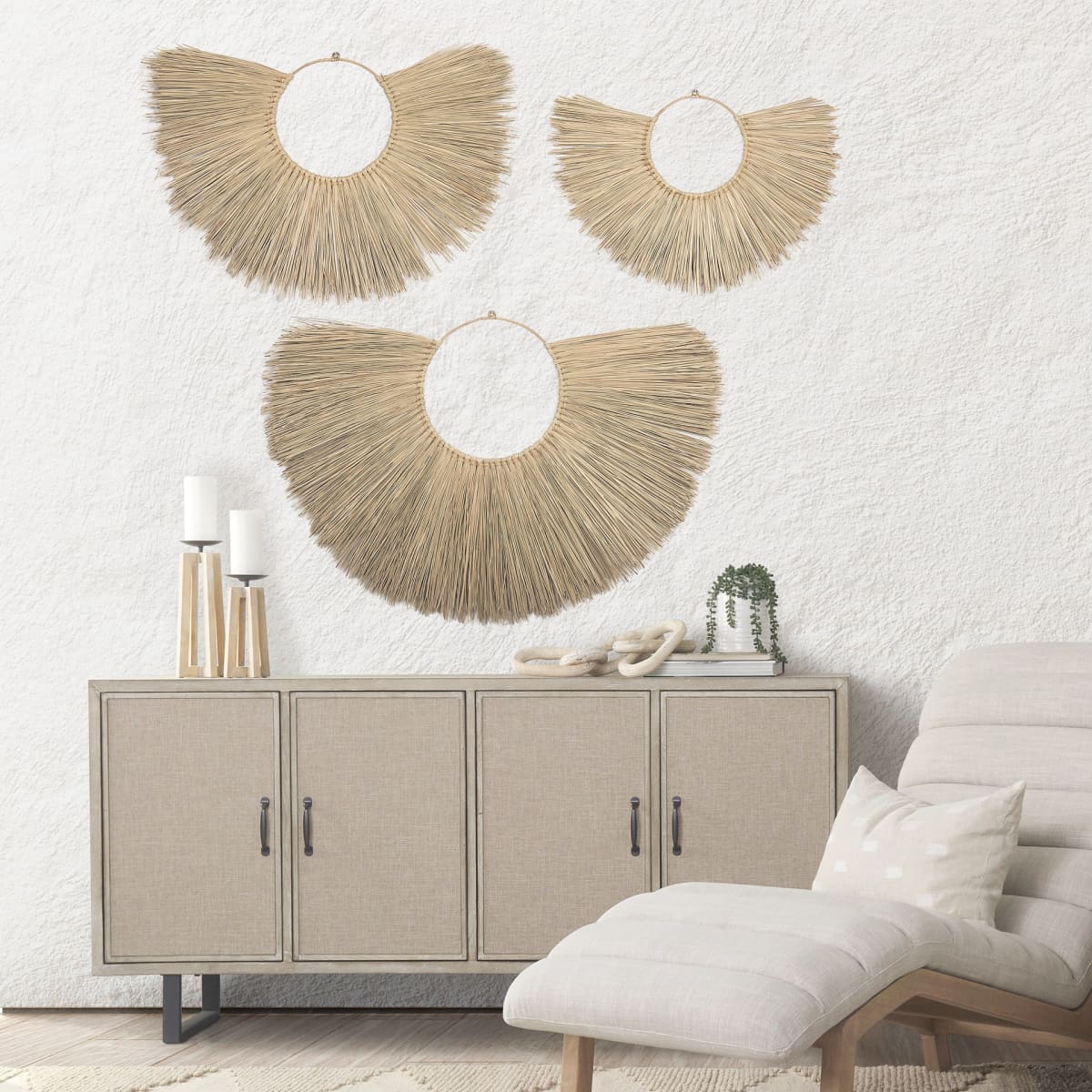 Bayu Wall D%C3%A9cor Seagrass | Set of 3 - alternative-wall-decor