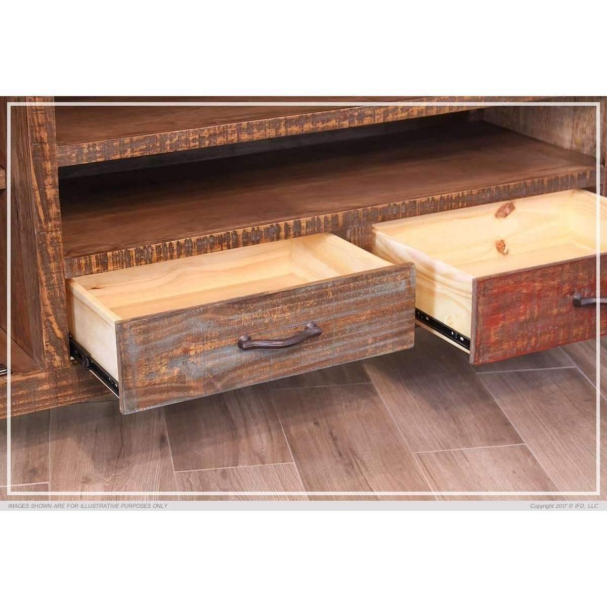 966 Antique 62 Tv Stand - ENTERTAINMENT CONSOLE