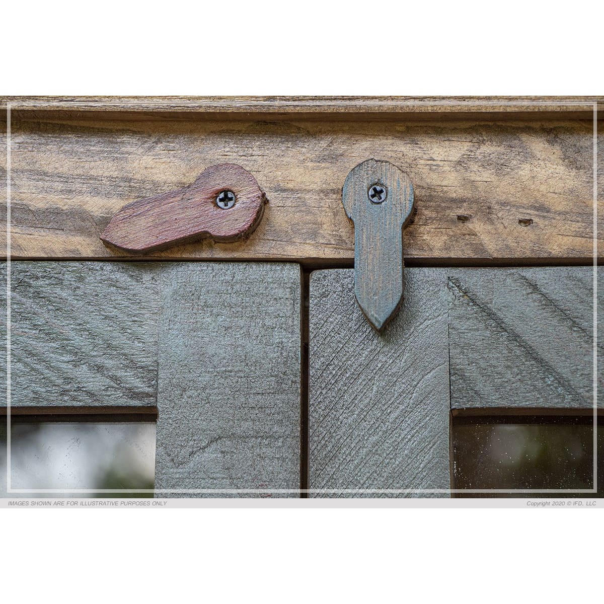 Antique Multicolor Console - 73 x 15-1/2 x 41-3/4 - accent cabinet