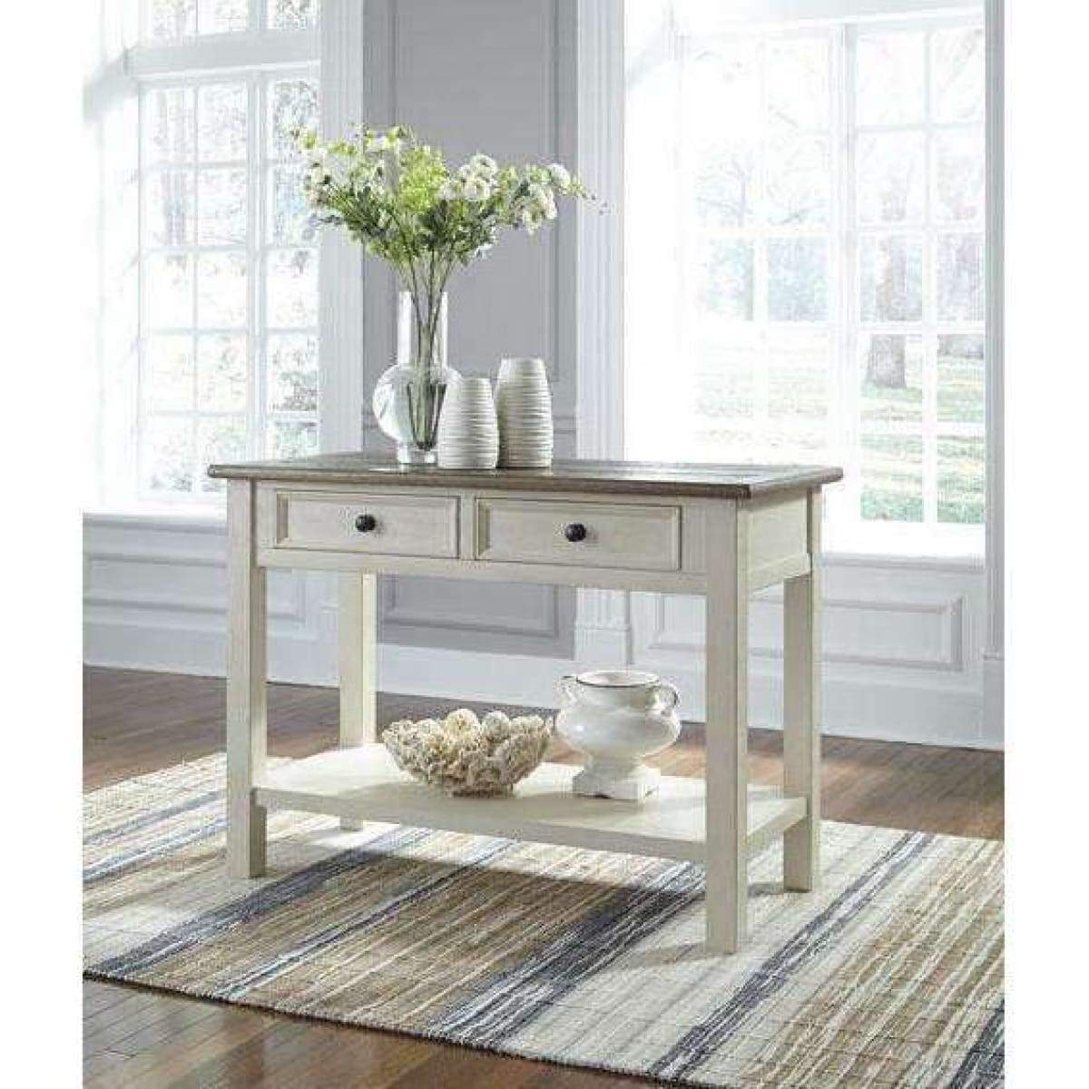 Bolanburg Two-Tone Sofa Table - CONSOLE TABLE