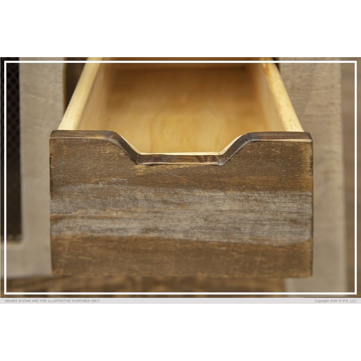 Antique Multicolor Coffee Table - 50 x 30-1/2 x 19-3/4 - COFFEE TABLE