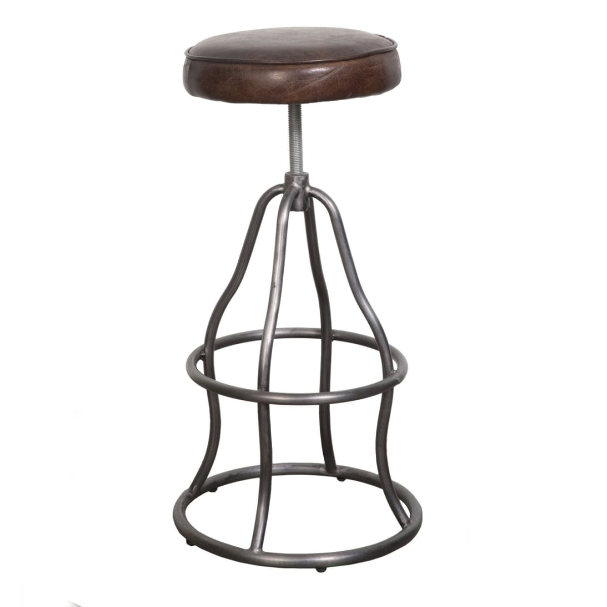 Bowie Bar Stool - Vintage Brown Leather - lh-import-stools