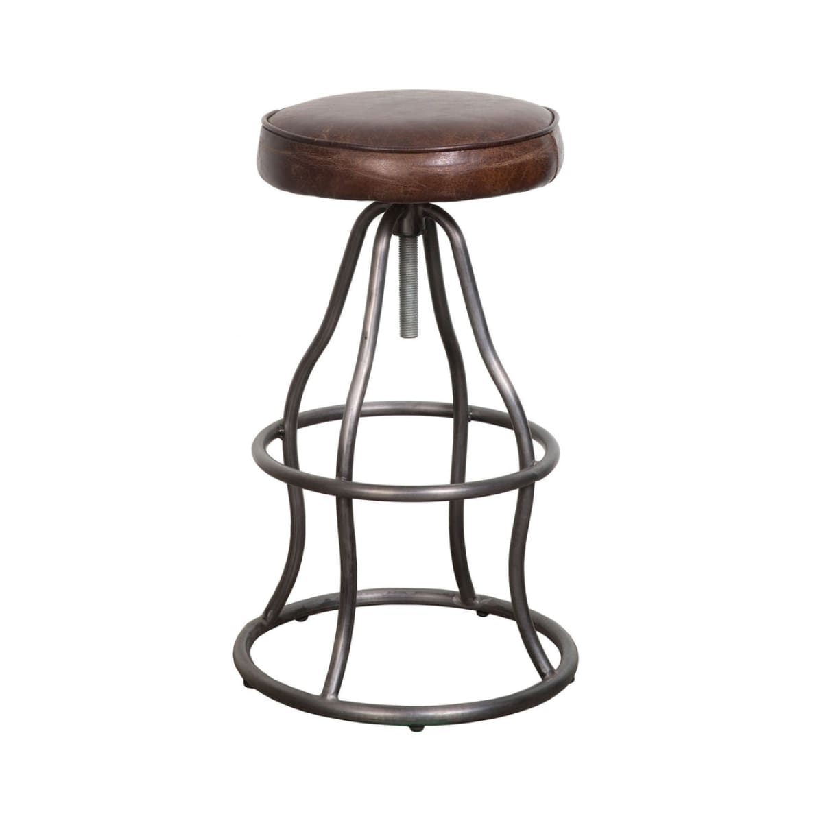 Bowie Bar Stool - Vintage Brown Leather - lh-import-stools