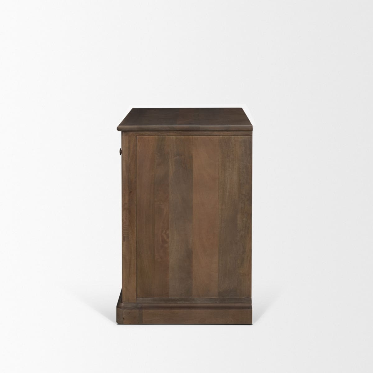 Braxton Accent Cabinet Dark Brown | Antiqued Brass - acc-chest-cabinets