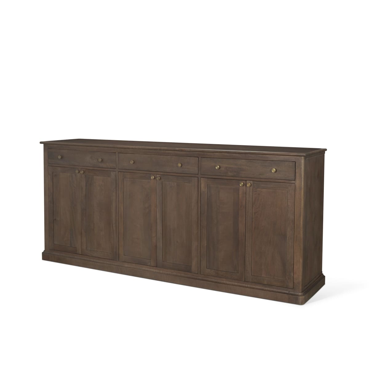 Braxton Sideboard Dark Brown | Antiqued Brass - sideboards-and-buffets