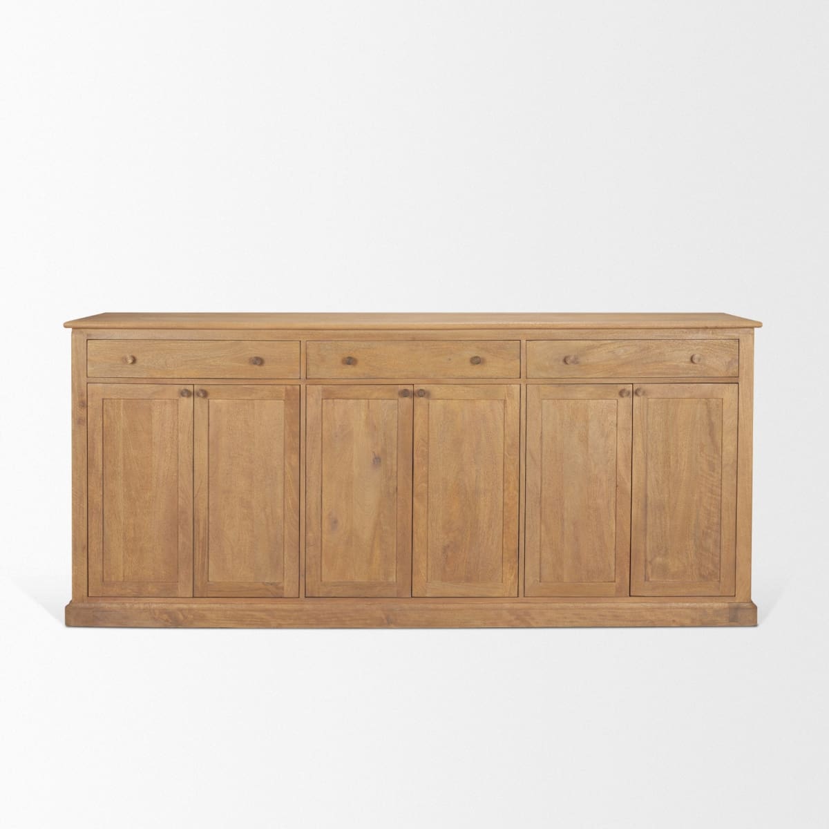 Braxton Sideboard Light Brown | Dark Aged Brass - sideboards-and-buffets