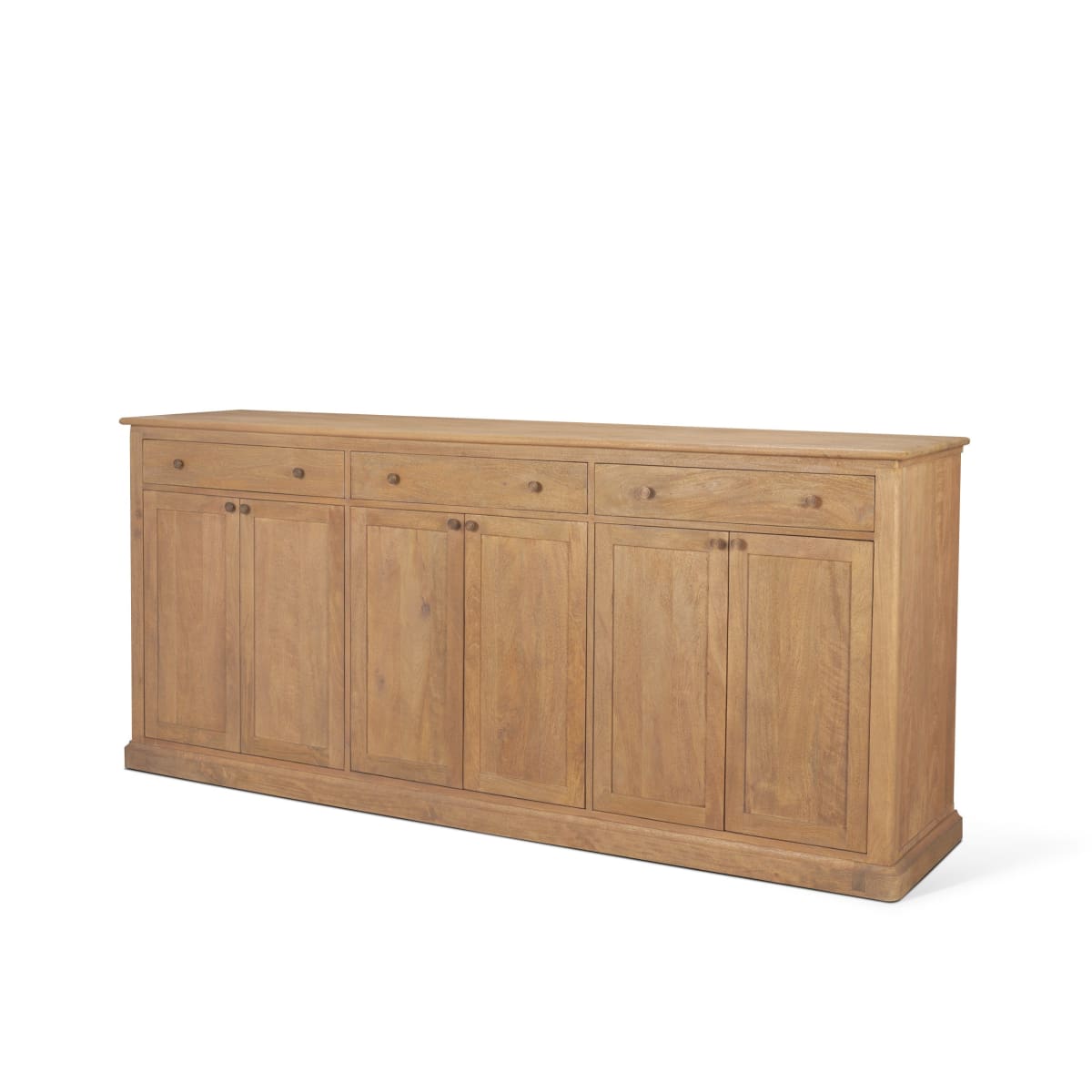 Braxton Sideboard Light Brown | Dark Aged Brass - sideboards-and-buffets