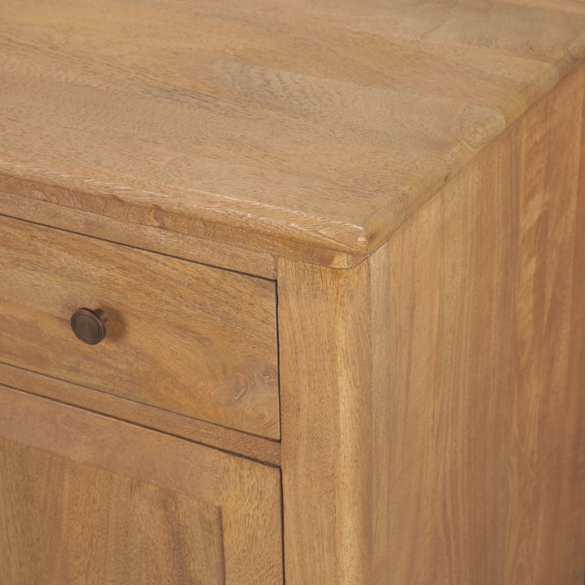 Braxton Sideboard Light Brown | Dark Aged Brass - sideboards-and-buffets