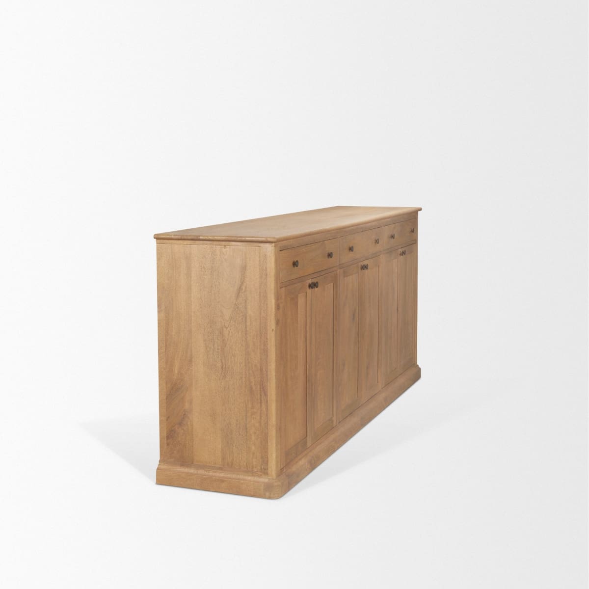 Braxton Sideboard Light Brown | Dark Aged Brass - sideboards-and-buffets