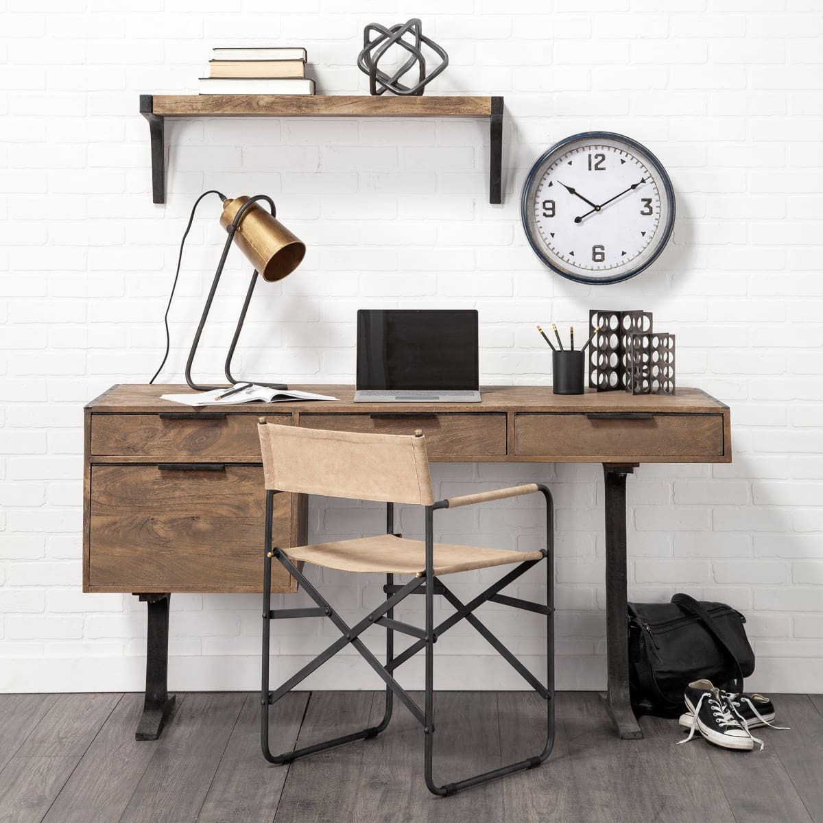 Brent Table Lamp Gold/Black Metal - table-lamps