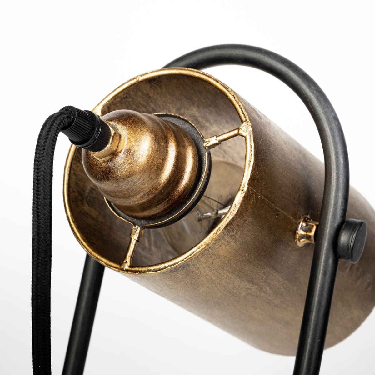 Brent Table Lamp Gold/Black Metal - table-lamps