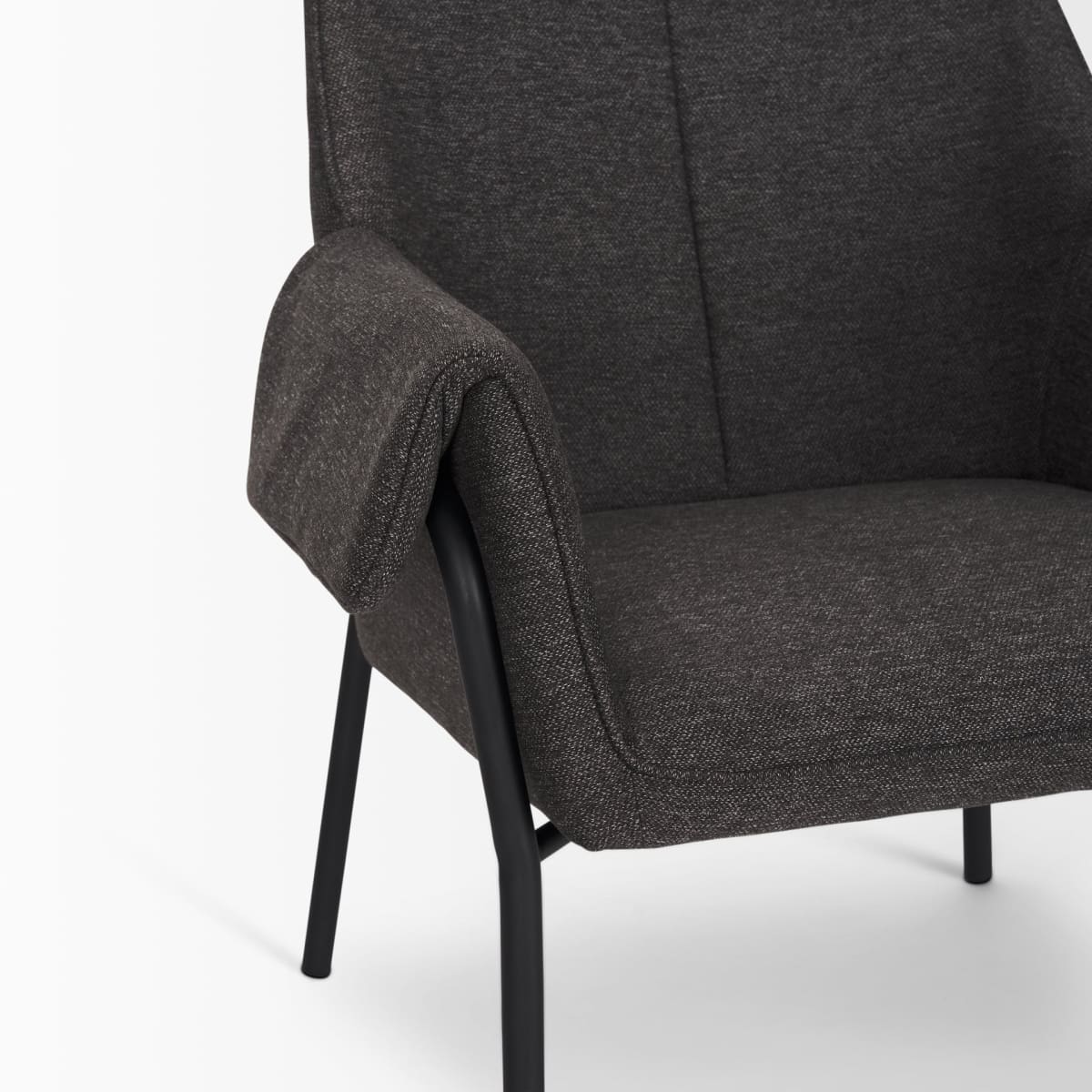 Brently Upholstered Accent Chair Gray - accent-chairs