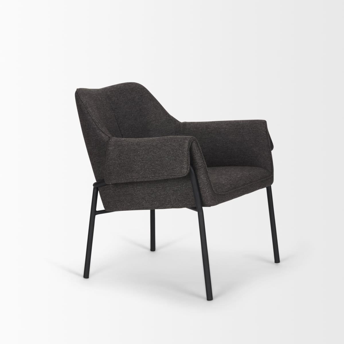 Brently Upholstered Accent Chair Gray - accent-chairs